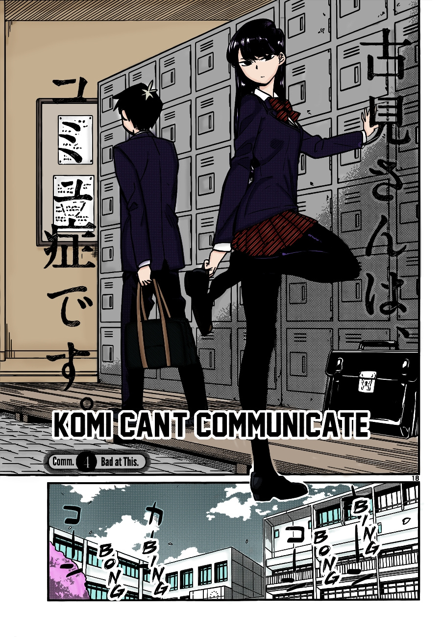 Komi-San Wa Komyushou Desu. (Fan-Colored) - Vol.1 Chapter 4