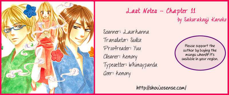 Last Notes - Chapter 11