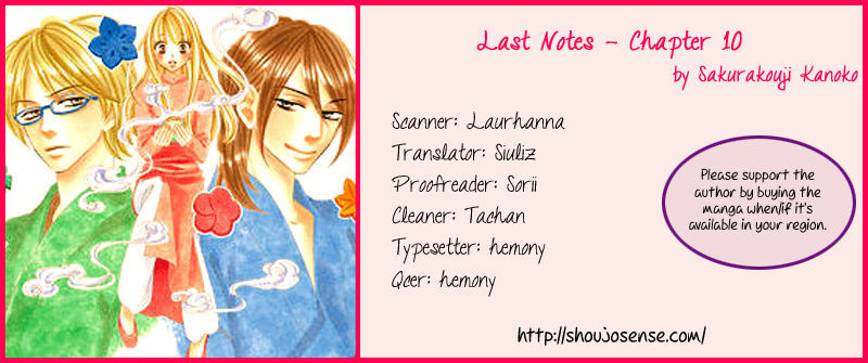 Last Notes - Chapter 10