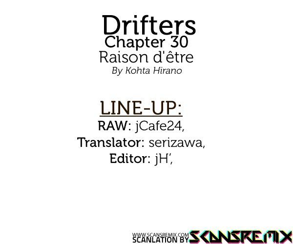 Drifters - Vol.3 Chapter 30 : Raison D'être