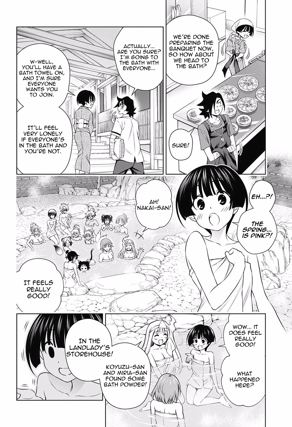 Yuragi-Sou No Yuuna-San - Chapter 141: Almost Crossing The Line?! The Hot Spring Incident!