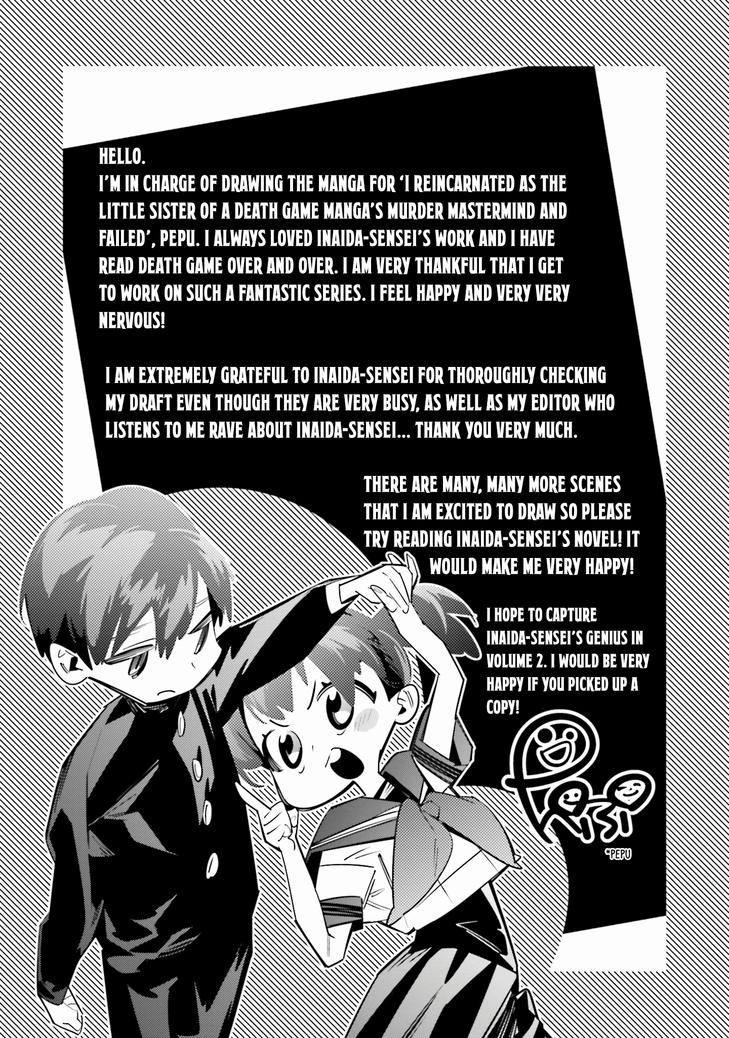 I Reincarnated As The Little Sister Of A Death Game Manga's Murder Mastermind And Failed - Vol.1 Chapter 4