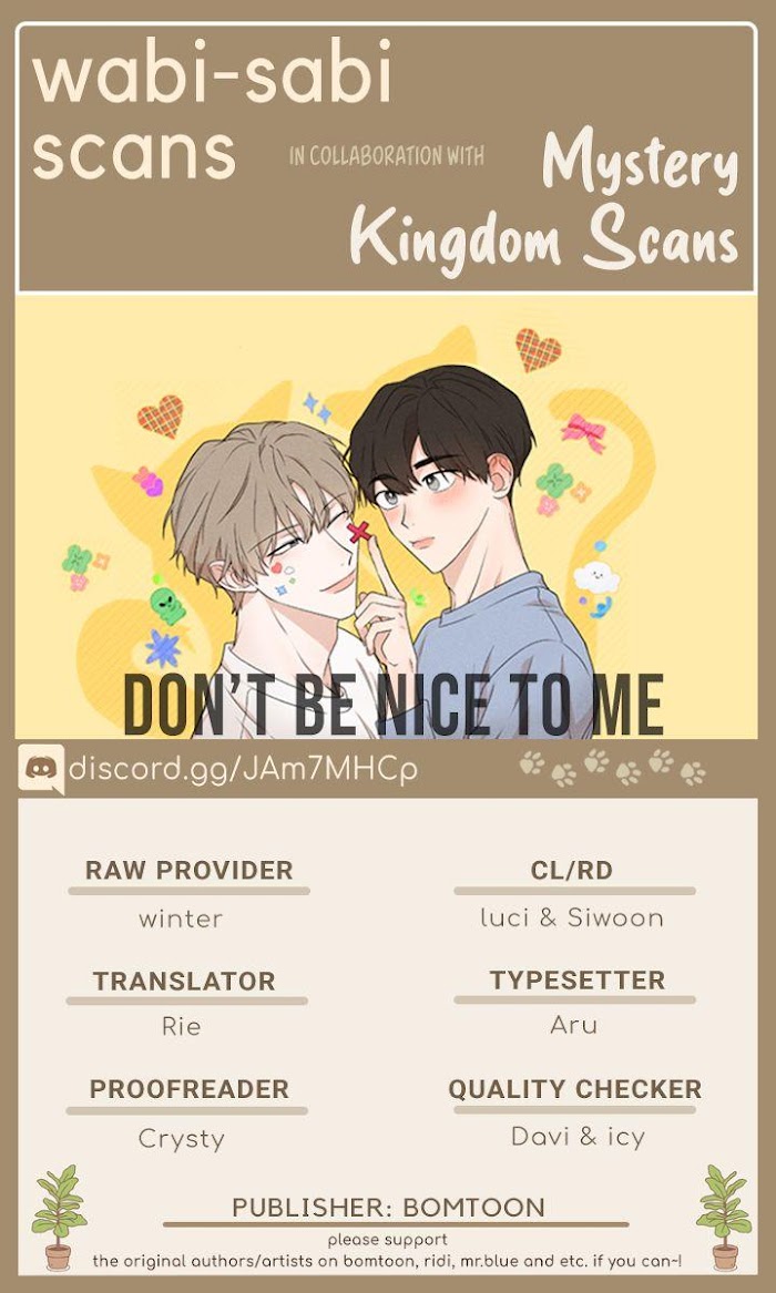 Don't Be Nice To Me - Chapter 3