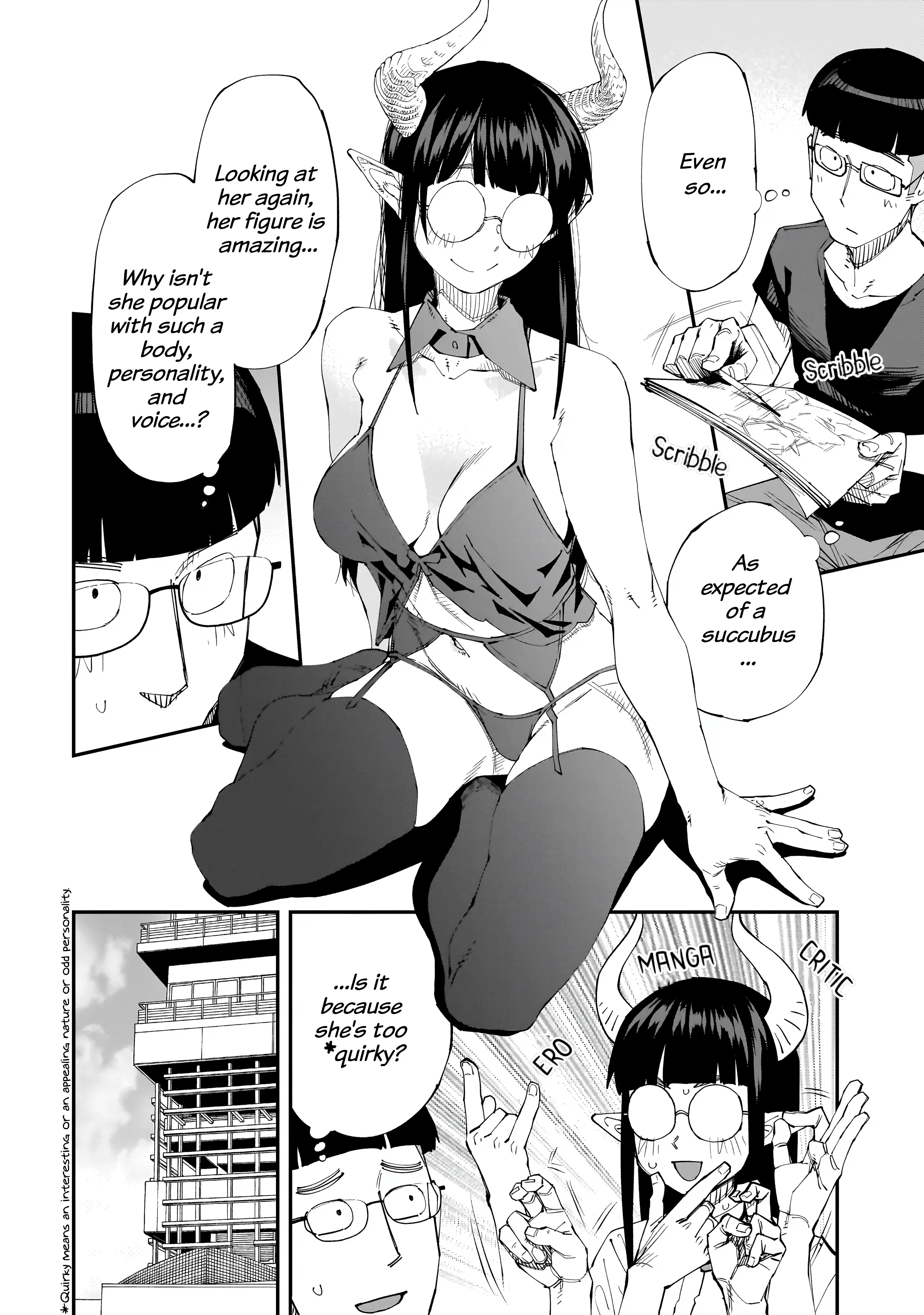 Otaku-Kun No Seiheki Wo Isshou Yugamete Iku Ishuzoku Musume-Tachi - Chapter 4: Otaku Succubus's Nude Croquis