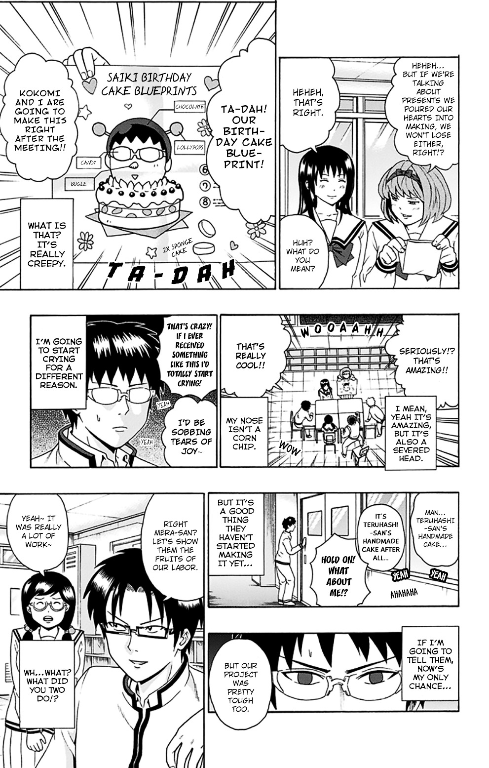 Saiki Kusuo No Sainan - Chapter 98 : Psimashing! Surprise Party (First Half)