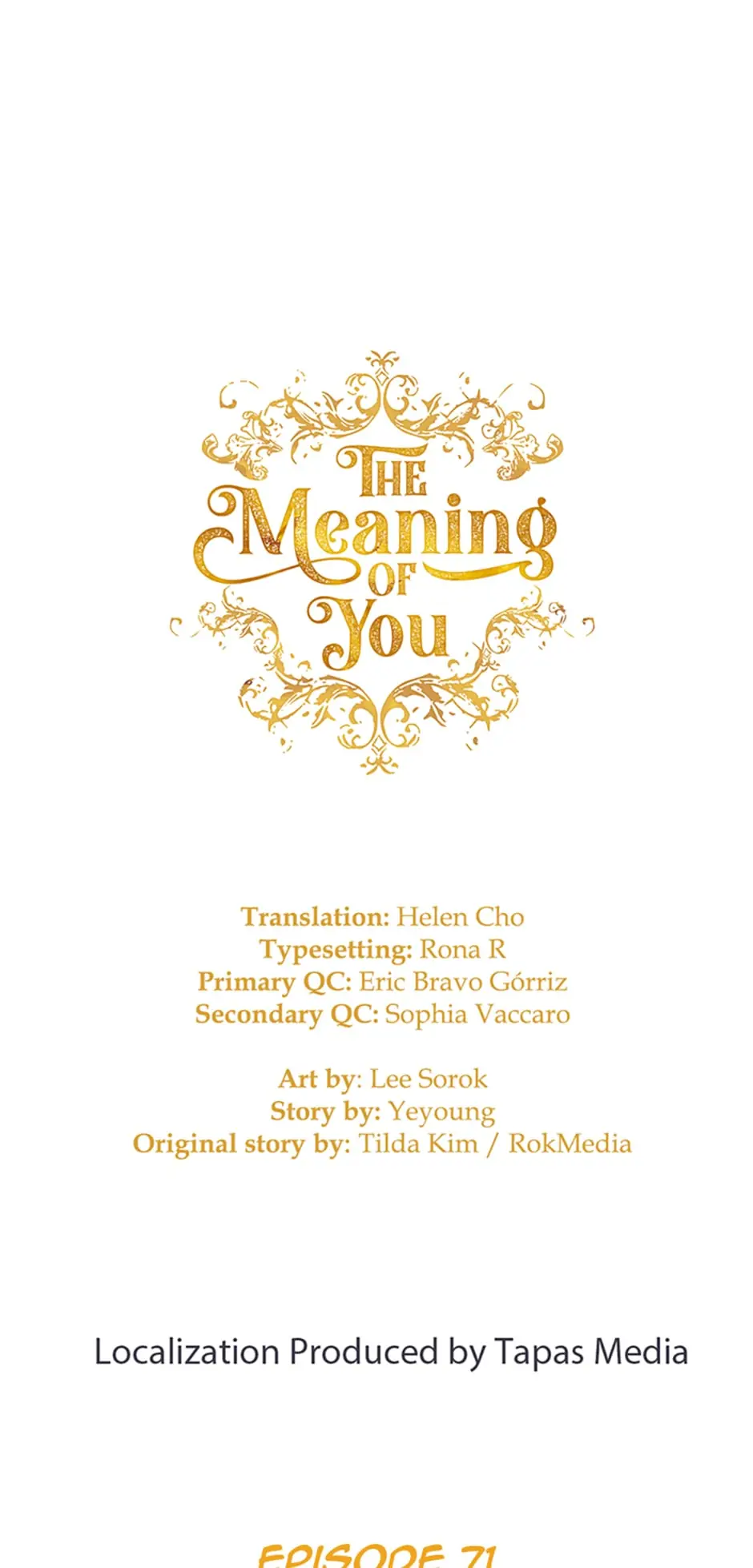 The Meaning Of You - Chapter 71