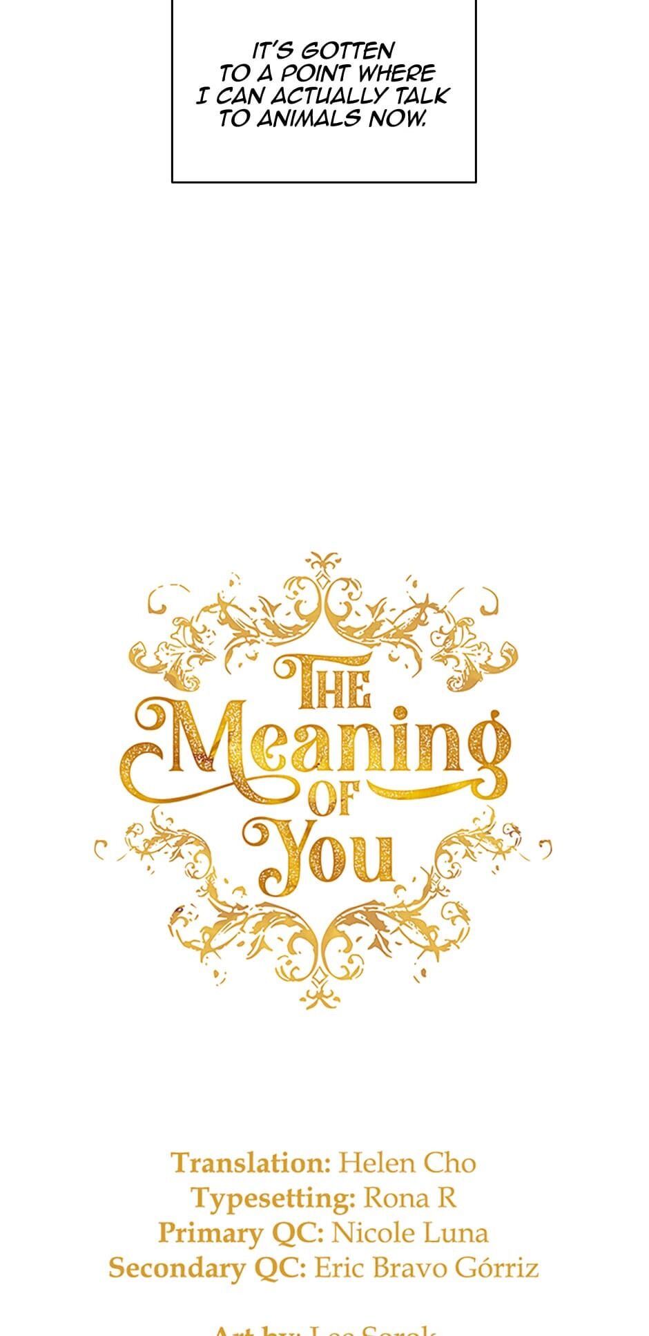 The Meaning Of You - Chapter 18