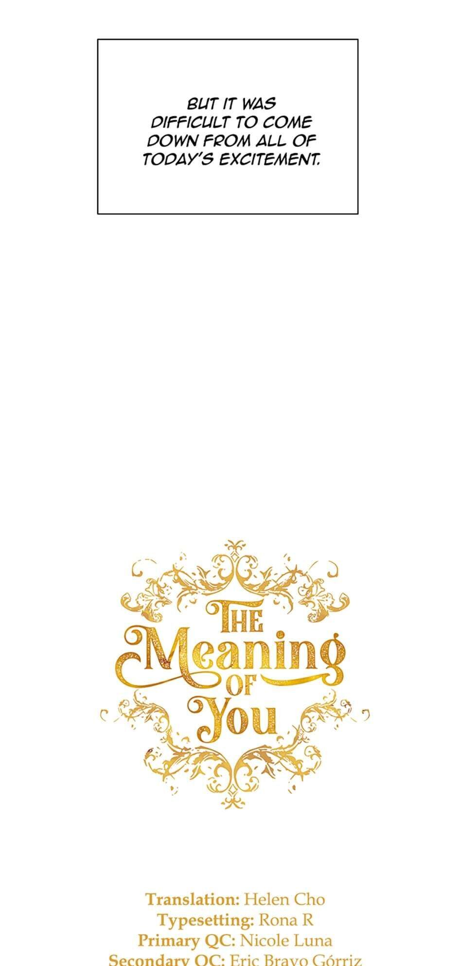 The Meaning Of You - Chapter 40