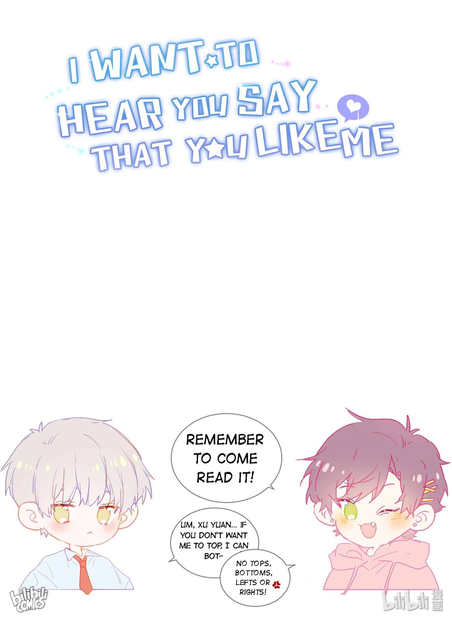 I Want To Hear You Say You Like Me - Chapter 0: Preview