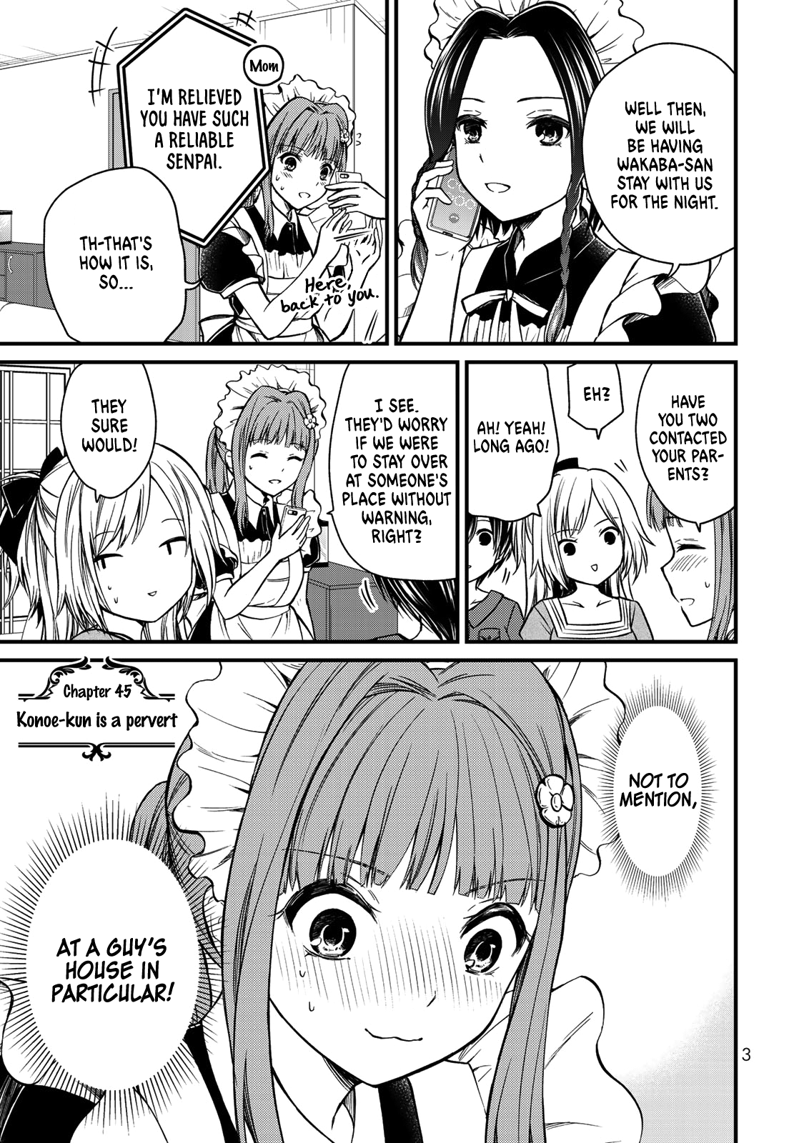 Ojousama No Shimobe - Vol.6 Chapter 45: Konoe-Kun Is A Pervert