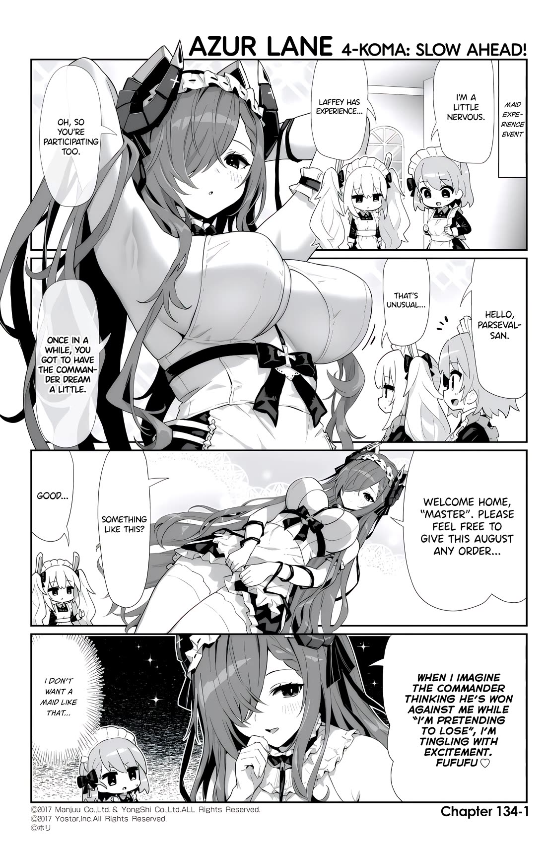 Azur Lane 4-Koma: Slow Ahead - Chapter 134: August Von Parseval