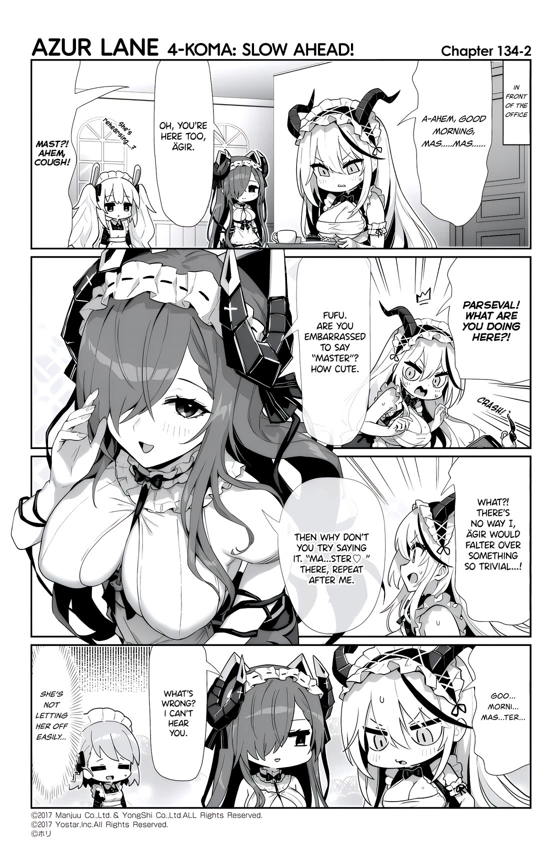 Azur Lane 4-Koma: Slow Ahead - Chapter 134: August Von Parseval