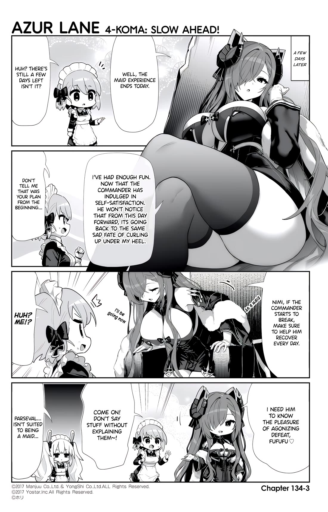 Azur Lane 4-Koma: Slow Ahead - Chapter 134: August Von Parseval