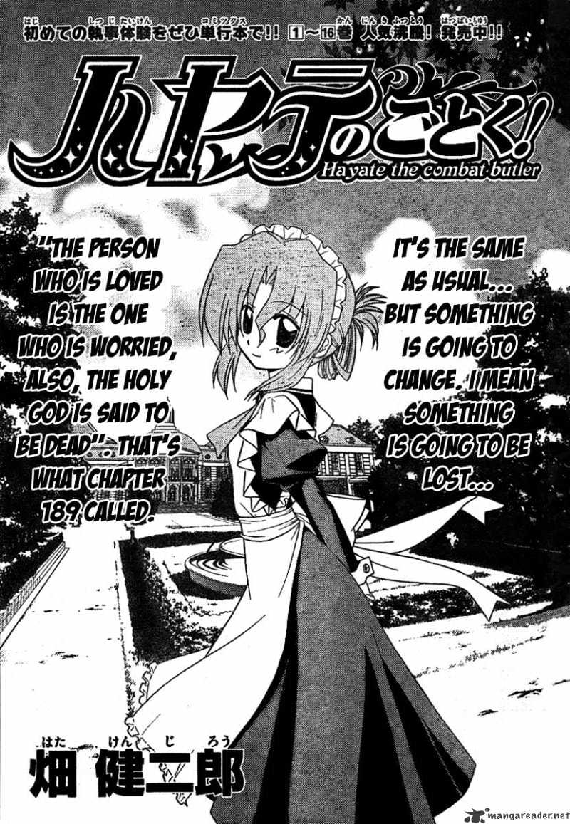 Hayate No Gotoku! - Chapter 189