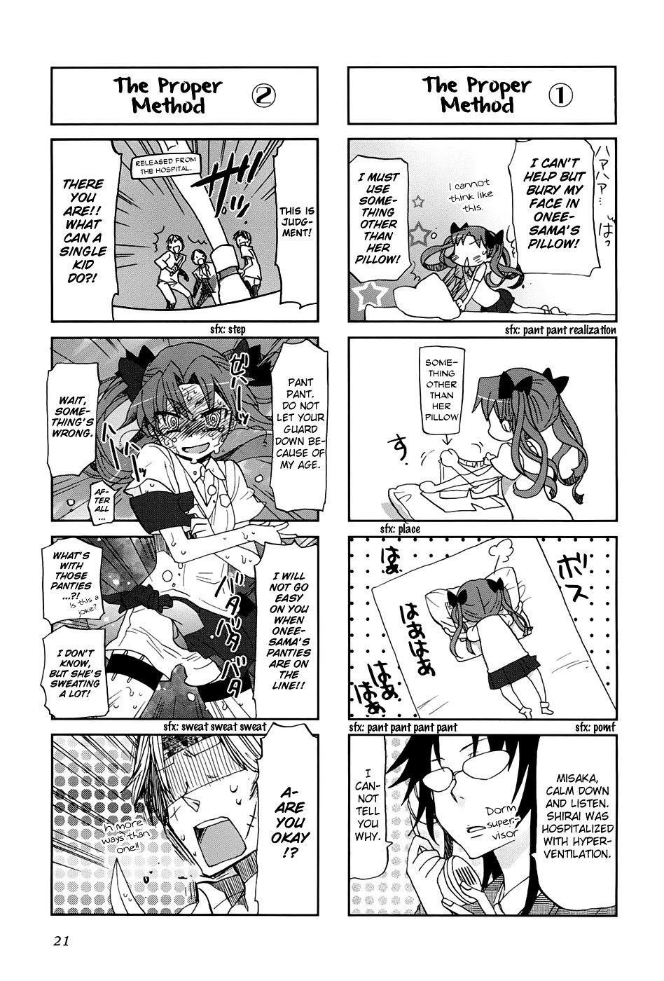 4-Koma Koushiki Anthology - Toaru Kagaku No Railgun X Toaru Majutsu No Index - Vol.1 Chapter 15 : The One-Way Ticket Of Next-Door Eden