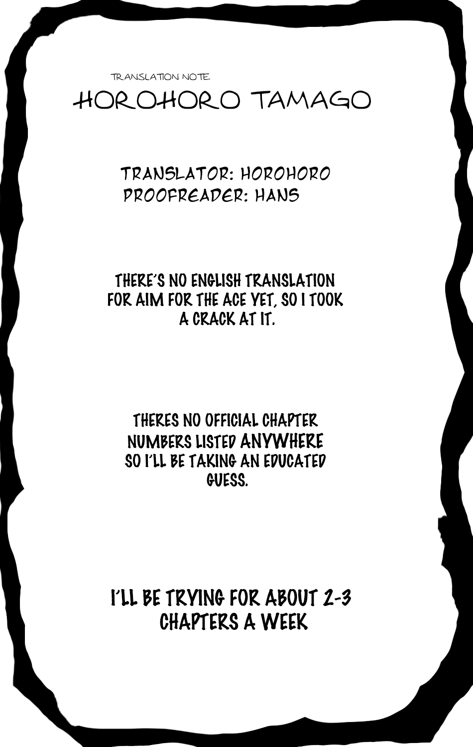 Aim For The Ace! - Vol.1 Chapter 1