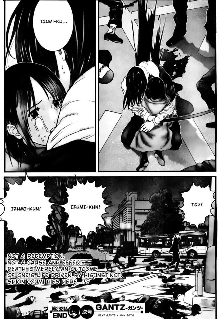 Gantz - Vol.20 Chapter 232 : A Selfless Cause