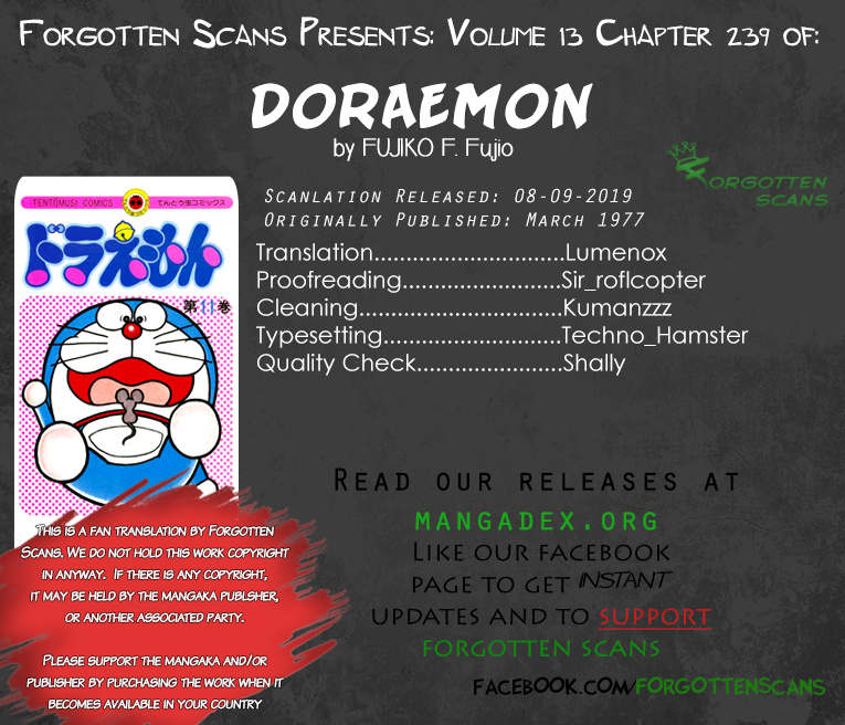 Doraemon - Vol.13 Chapter 239: What Is Gonna Happen At 7 O'clock?