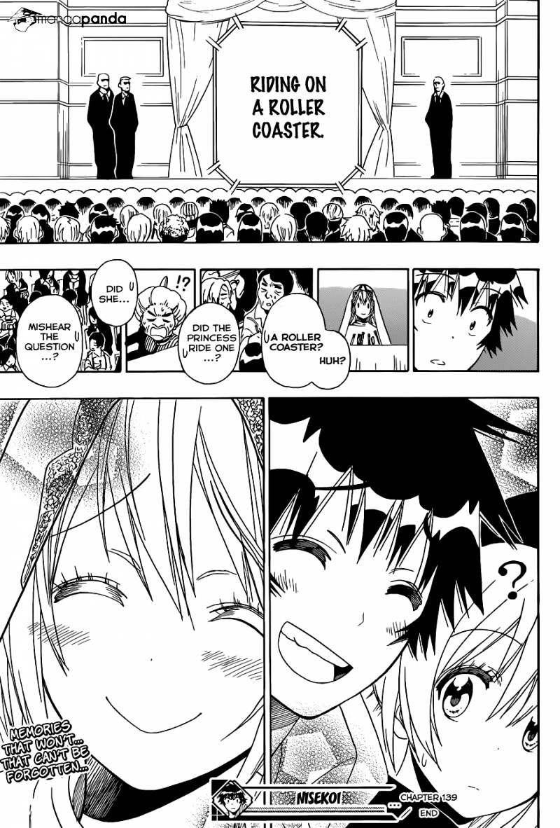 Nisekoi - Chapter 139