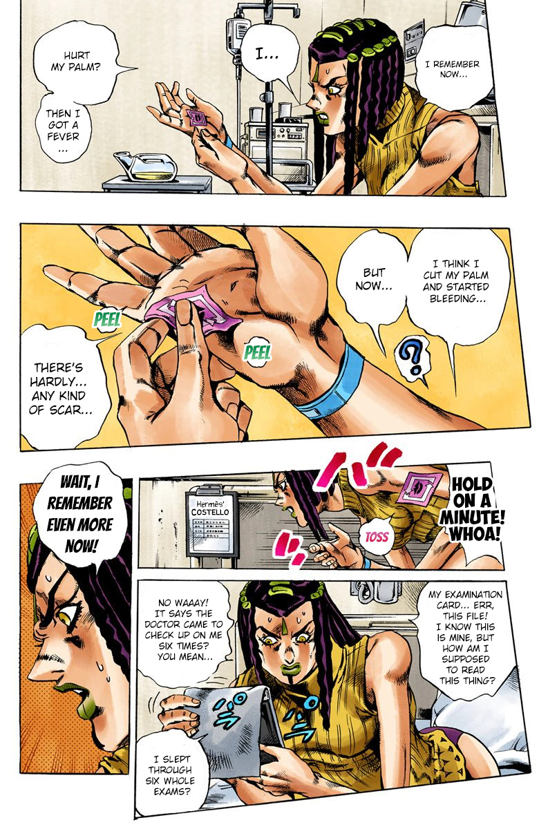 Jojo's Bizarre Adventure Part 6 - Stone Ocean - Vol.3 Chapter 21: Hermès  Sticker Part 1