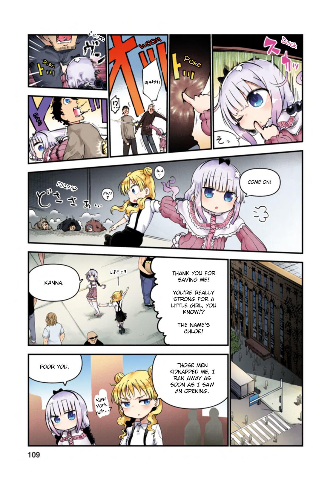 Kobayashi-San Chi No Maid Dragon Full Color Comic - Vol.1 Chapter 8: Kanna In New York