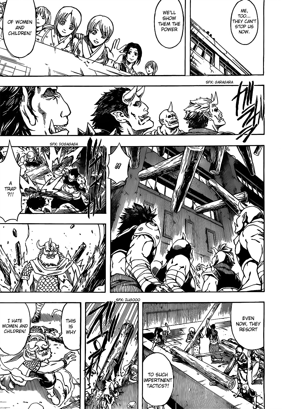 Gintama - Vol.69 Chapter 618 : Logs Can Be Weapons, Houses, Or Even A Mode Of Transport; They Re Pretty Convenient