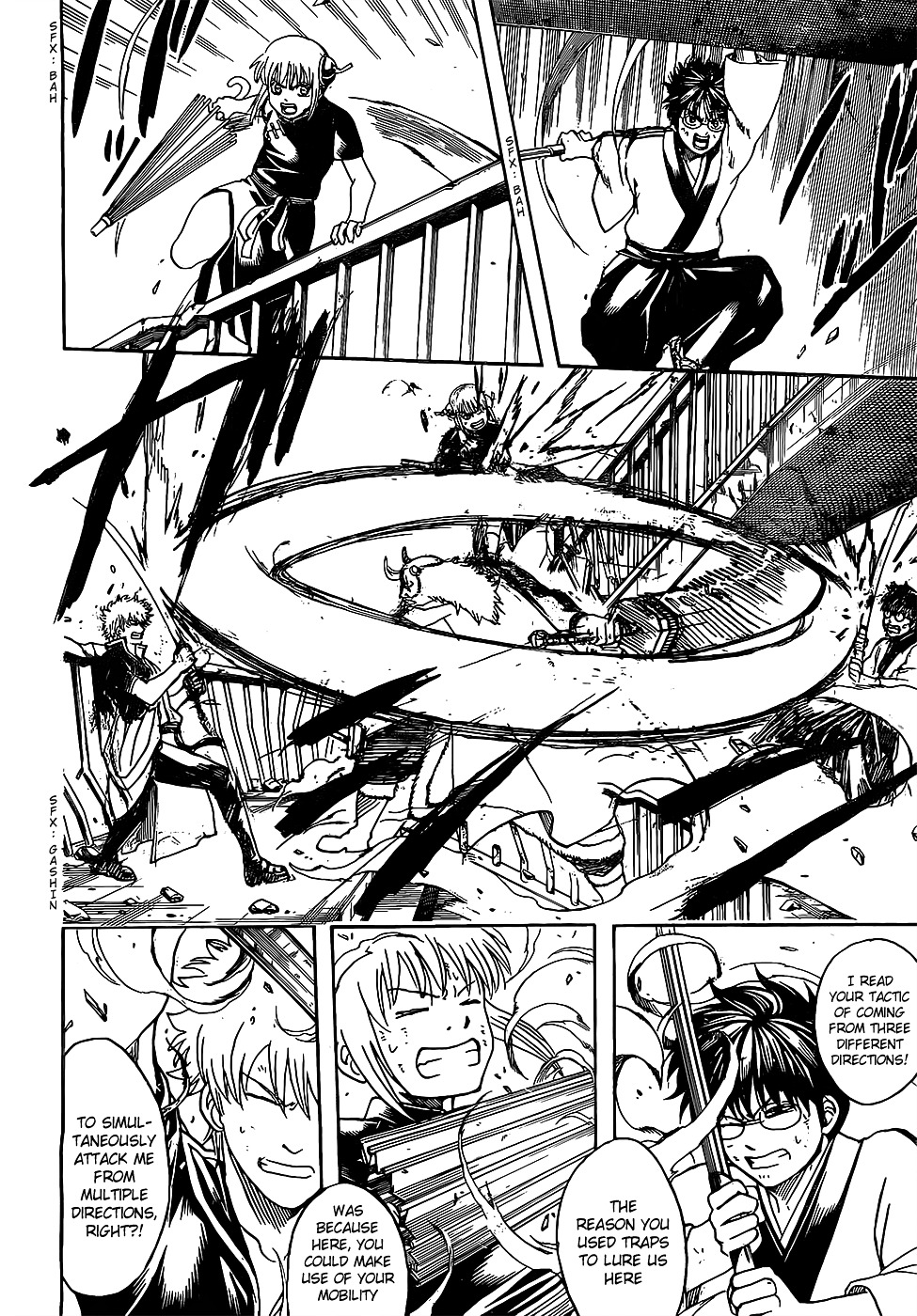 Gintama - Vol.69 Chapter 618 : Logs Can Be Weapons, Houses, Or Even A Mode Of Transport; They Re Pretty Convenient