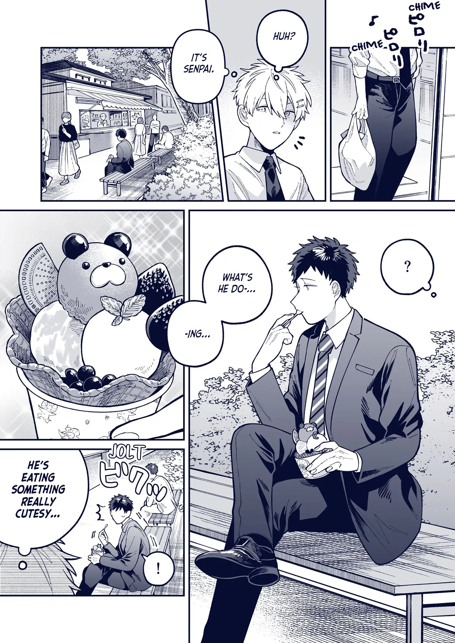 Wagamama Kouhai-Kun - Chapter 45: Witnessing Senpai In A Suit Eating Something Cute