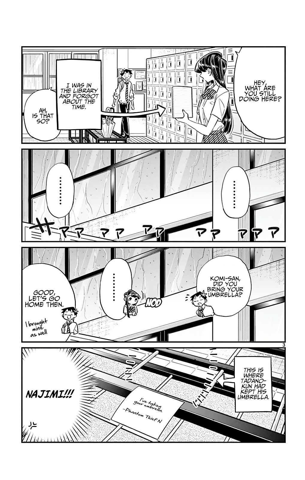 Komi-San Wa Komyushou Desu - Vol.2 Chapter 30: It's Raining