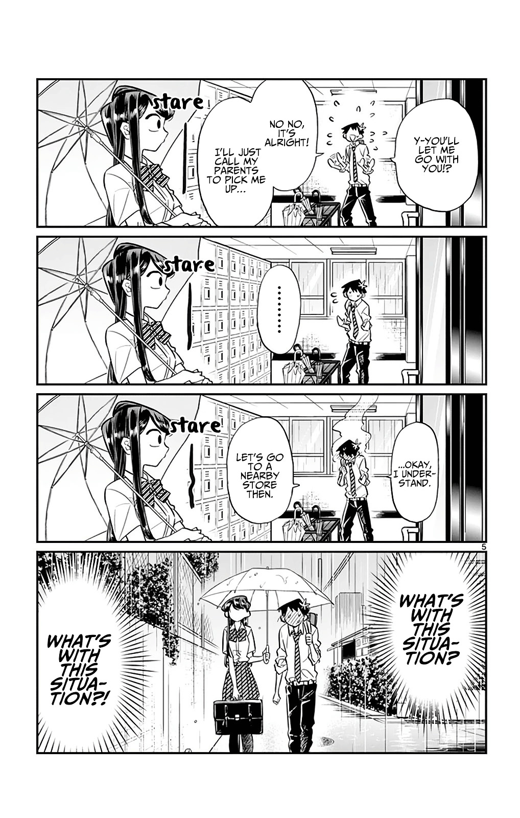 Komi-San Wa Komyushou Desu - Vol.2 Chapter 30: It's Raining