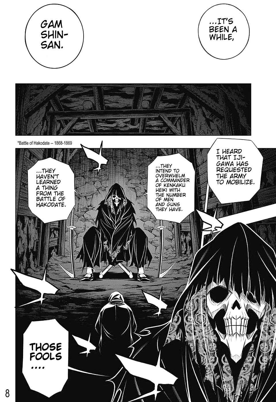 Rurouni Kenshin: Hokkaido Arc - Chapter 38: Sapporo Shinsengumi Elegy Part 3: The Northern Capital And Enemies, Enemies, Enemies