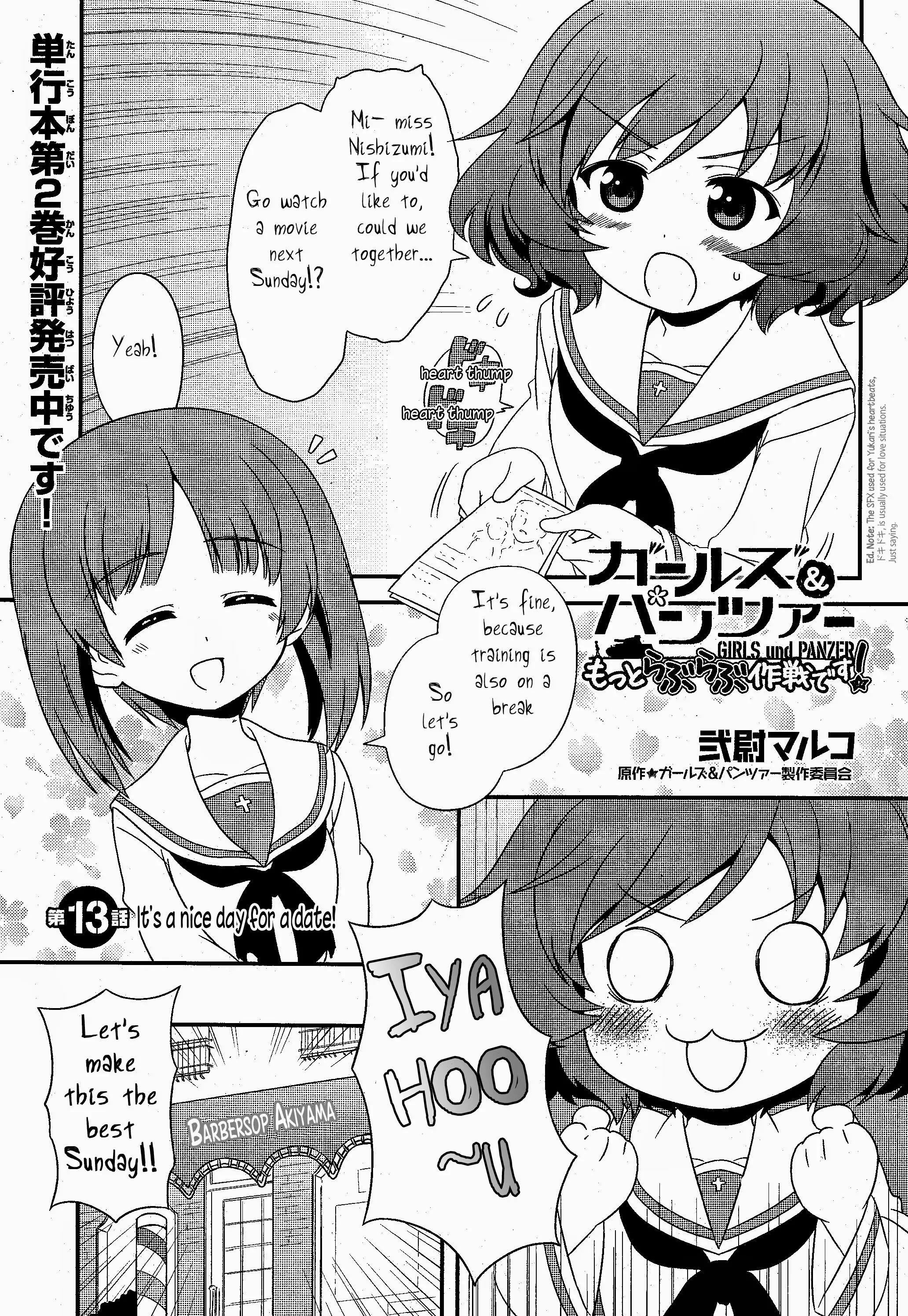 Girls Und Panzer: Motto Love Love Sakusen Desu! - Chapter 13: It S A Nice Day For A Date!