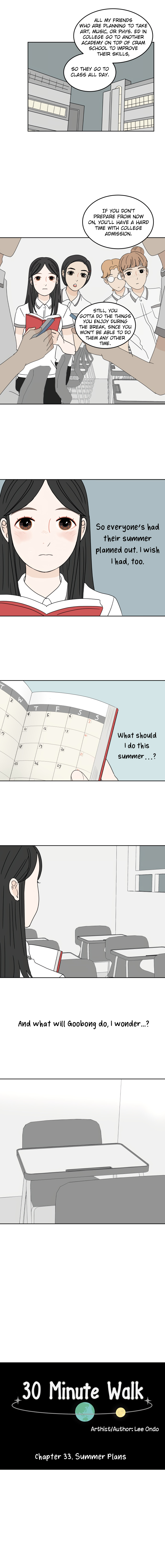 30 Minute Walk - Chapter 33: Summer Plans