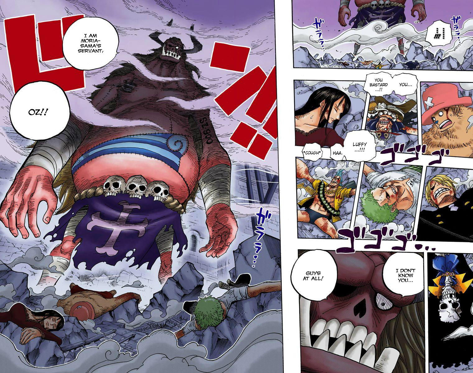 One Piece - Digital Colored Comics - Vol.48 Chapter 470: Oz Vs The Strawhat Crew