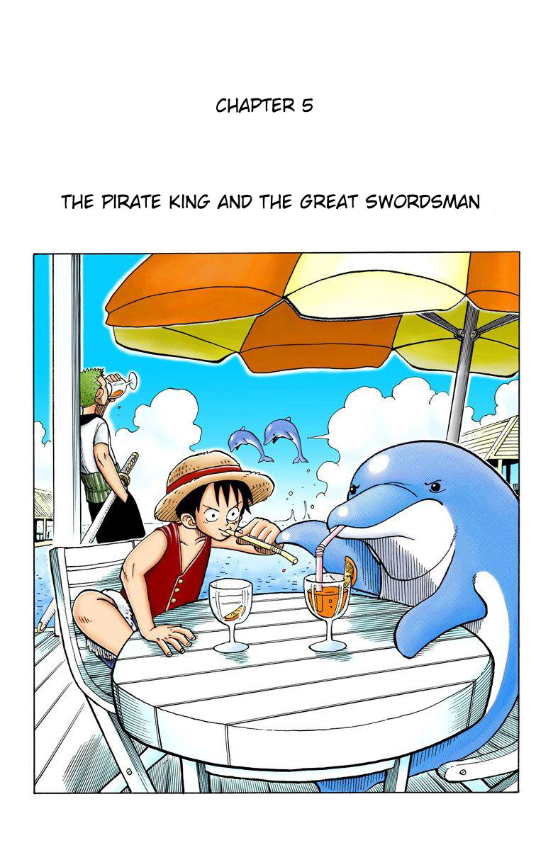 One Piece - Digital Colored Comics - Vol.1 Chapter 5: The Pirate King And The Great Swordsman