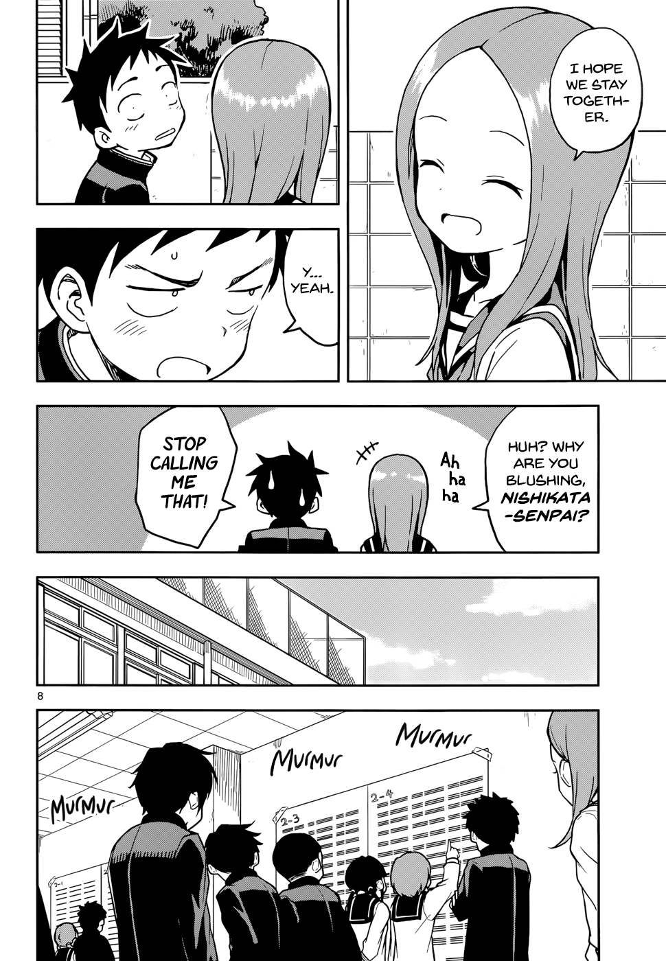 Karakai Jouzu No Takagi-San - Chapter 107: Second Years