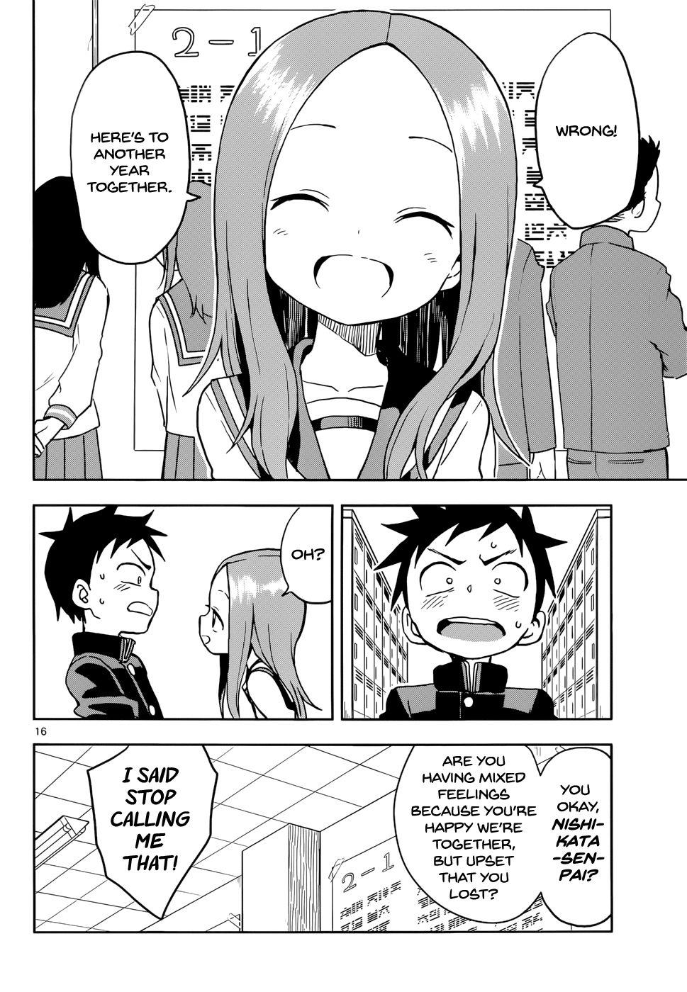 Karakai Jouzu No Takagi-San - Chapter 107: Second Years