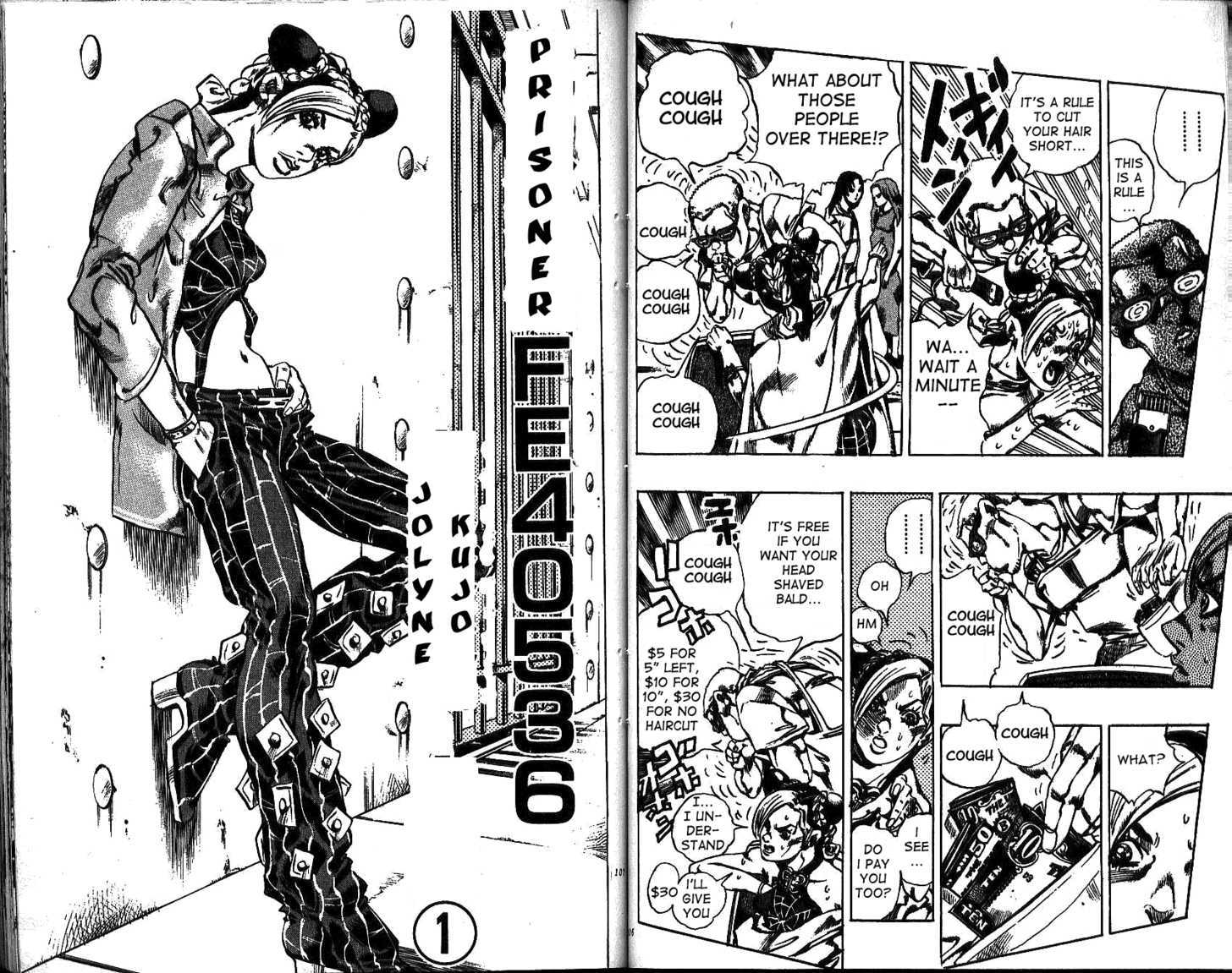 Jojo's Bizarre Adventure - Vol.64 Chapter 598 : Prisoner Fe40563: Jolyne Kujo (1)