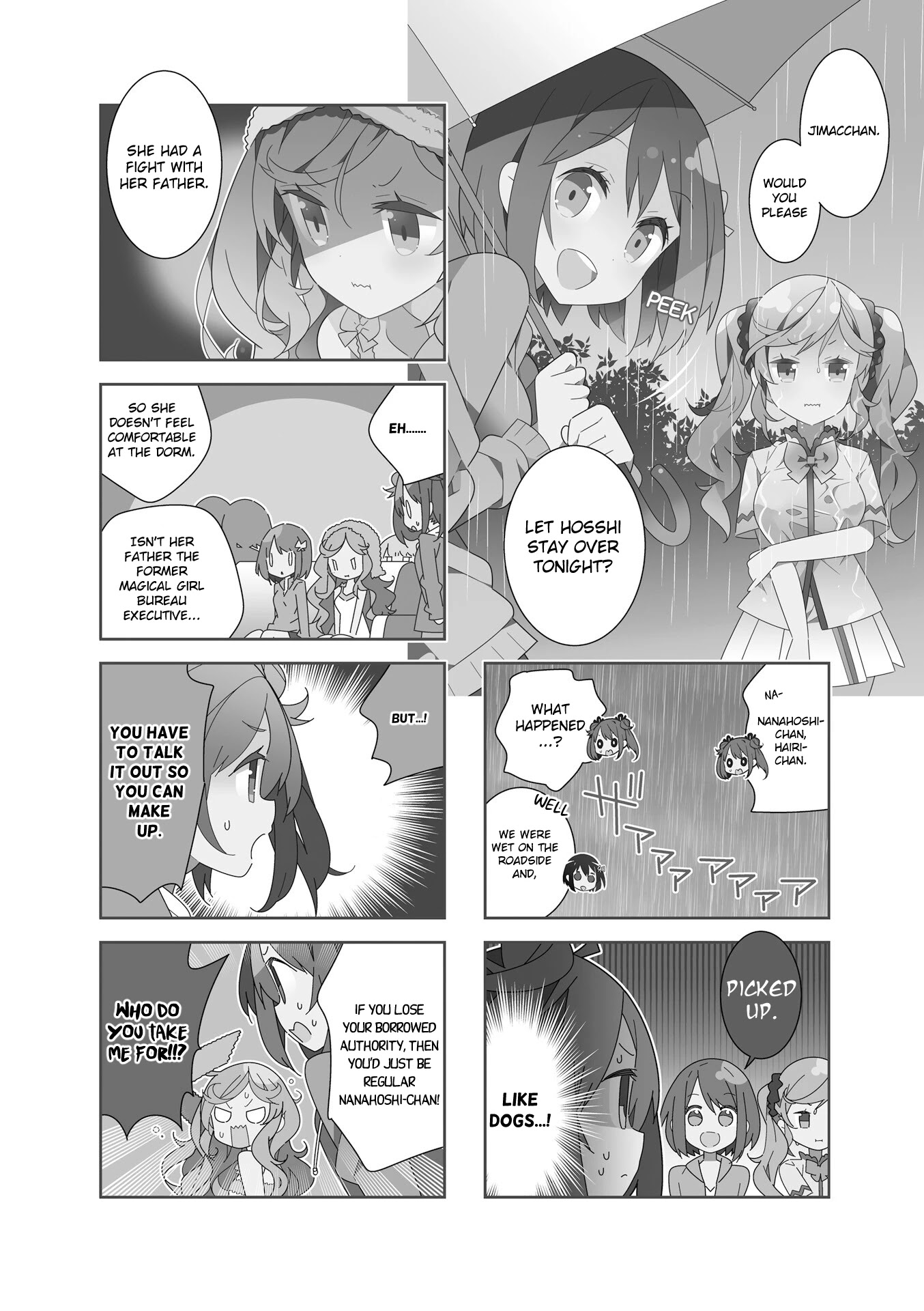 The Life After Retirement Of Magical Girls - Chapter 15: Rain, Running Away From Home, And Girl’s Talk