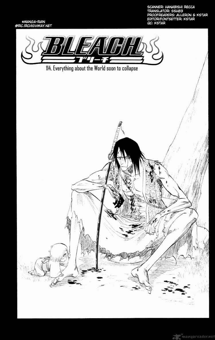 Bleach - Chapter 114 : Everything About The World Soon To Collapse