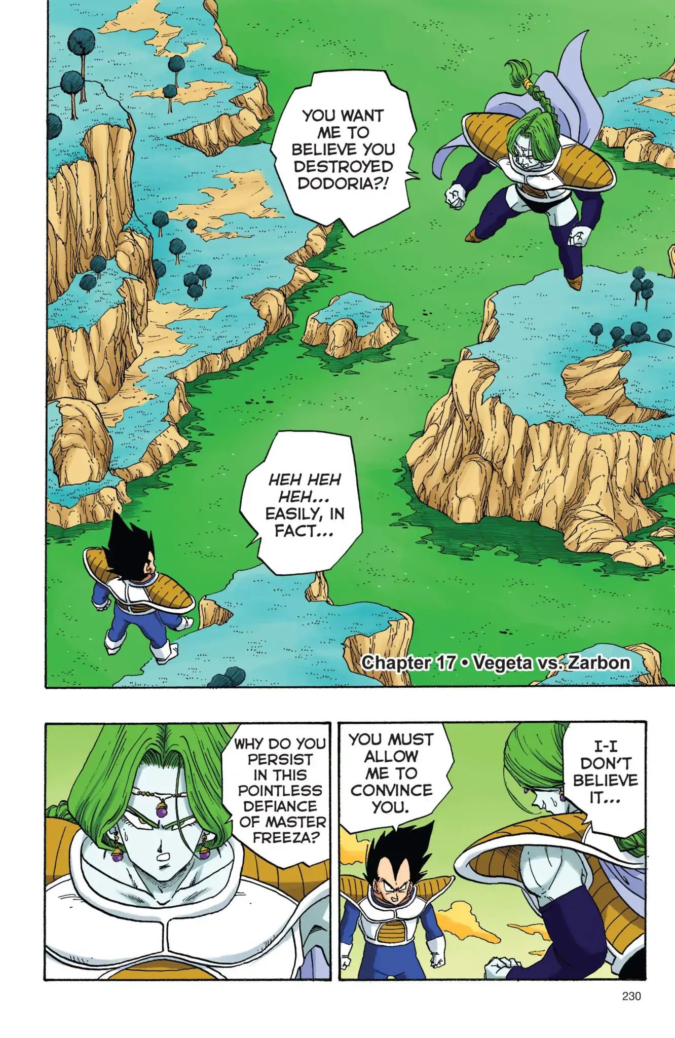 Dragon Ball Full Color Freeza Arc - Vol.1 Chapter 017: Vegeta Vs. Zarbon